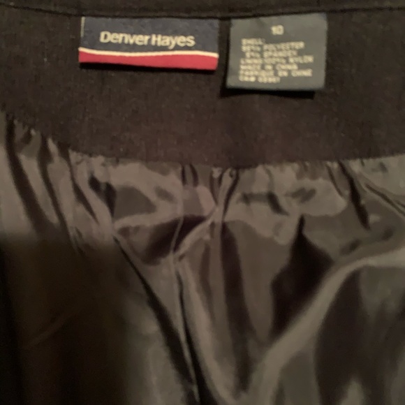 Denver Hayes Faux Suede Zip Up Suit Blazer Light Jacket Pocketed - Picture 5 of 5